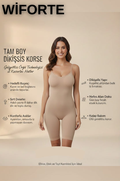 Kadın Çıtçıtlı Zıbın Body Korse Ayarlanabilir Askılı Göbek Bel Toparlayıcı Push Up Sıkılaştırıcı