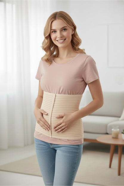 Doğum Sonrası Abdominal Karın Korsesi – Ayarlanabilir ve Bedensiz Toparlayıcı Korse