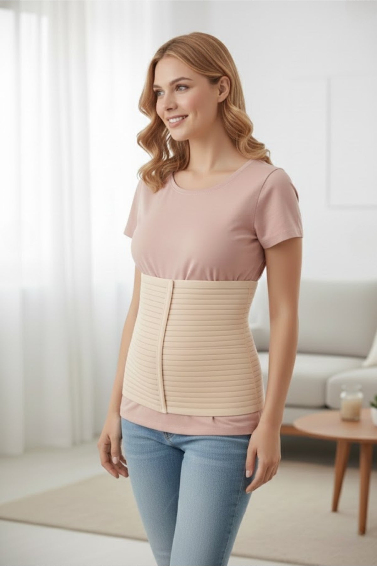 Doğum Sonrası Abdominal Karın Korsesi – Ayarlanabilir ve Bedensiz Toparlayıcı Korse